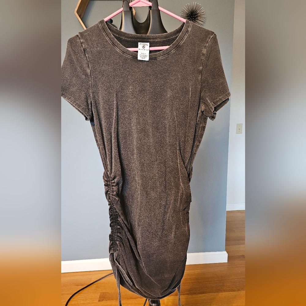 VICTORIA SECRET PINK - T- SHIRT DRESS - PULL STRING SIDES NWOT